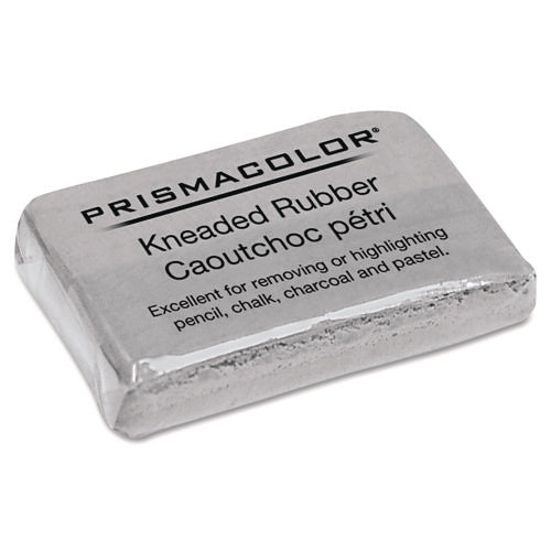 Image of Prismacolor® Design Kneaded Rubber Art Eraser, For Pencil Marks, Rectangular Block, Large, Gray