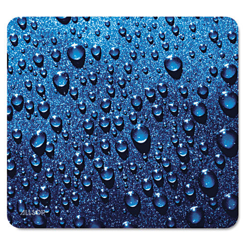 Image of Allsop® Naturesmart Mouse Pad, 8.5 x 8, Raindrops Design