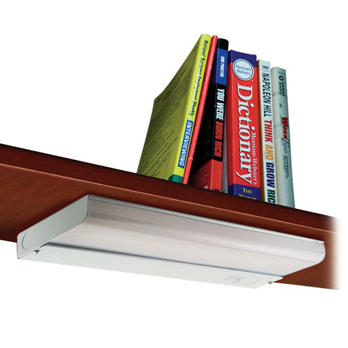 Image of Ledu® Low-Profile Under-Cabinet LED-Tube Light Fixture with (1) 9 W LED Tube, Steel Housing, 18.25" x 4" x 1.75", White