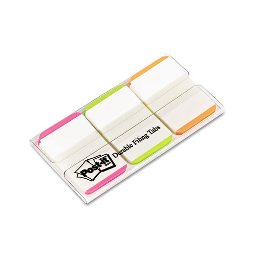 Image of Post-it® Tabs 1" Lined Tabs, 1/5-Cut, Assorted Bright Colors, 1" Wide, 66/Pack