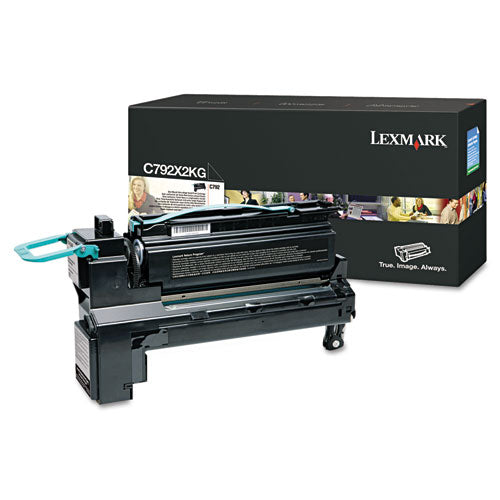 Image of Lexmark C792x2kg Extra High-Yield Toner, 20,000 Page-Yield, Black