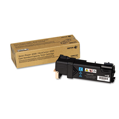Image of Xerox® 106r01591 Toner, 1,000 Page-Yield, Cyan
