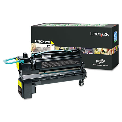 Image of Lexmark C792x1yg Return Program Extra High-Yield Toner, 20,000 Page-Yield, Yellow