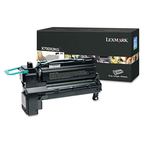Image of Lexmark X792x2kg Extra High-Yield Toner, 20,000 Page-Yield, Black