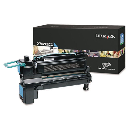 Image of Lexmark X792x2cg Extra High-Yield Toner, 20,000 Page-Yield, Cyan