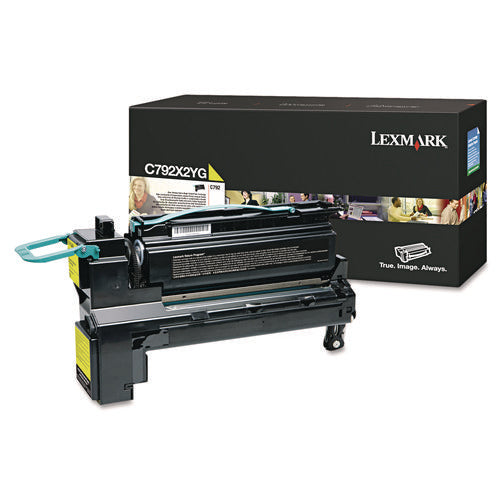 Image of Lexmark C792x2yg Extra High-Yield Toner, 20,000 Page-Yield, Yellow