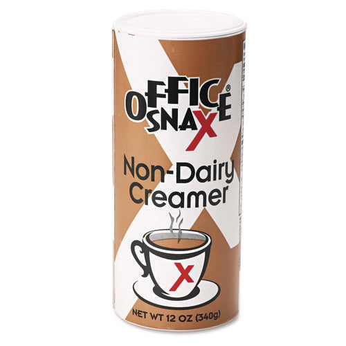 Image of Office Snax® Powdered Non-Dairy Creamer, Regular, 12 oz Canister, 24/Carton