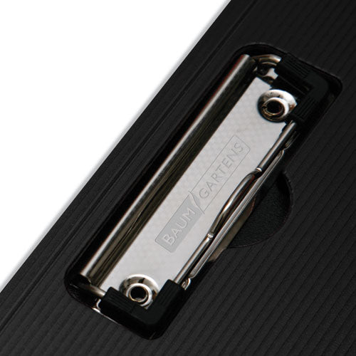 Image of Mobile OPS® Portfolio Clipboard with Low-Profile Clip, Portrait Orientation, 0.5" Clip Capacity, Holds 8.5 x 11 Sheets, Black