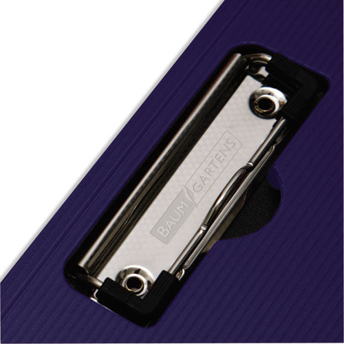 Image of Mobile OPS® Portfolio Clipboard with Low-Profile Clip, Portrait Orientation, 0.5" Clip Capacity, Holds 8.5 x 11 Sheets, Blue