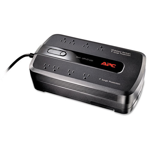 Image of APC® BE650G1 Back-UPS ES 650 Battery Backup System, 8 Outlets, 650 VA, 340 J