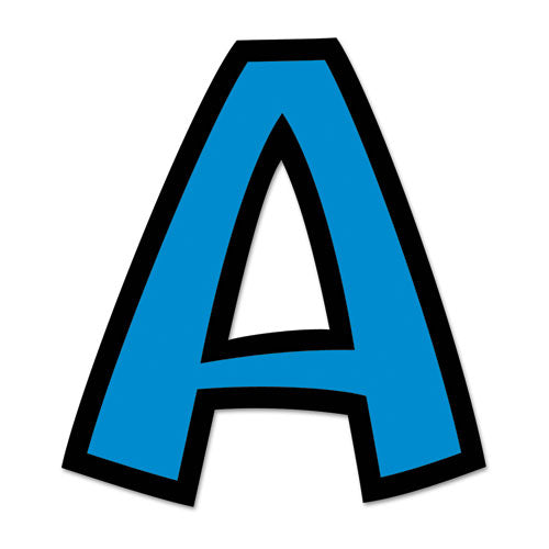 Image of TREND® Ready Letters Playful Combo Set, 4" Tall, Blue Characters, 216/Set