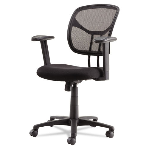 Image of OIF Swivel/tilt Mesh Task Chair With Adjustable Arms, Supports Up To 250 Lb, 17.72" To 22.24" Seat Height, Black