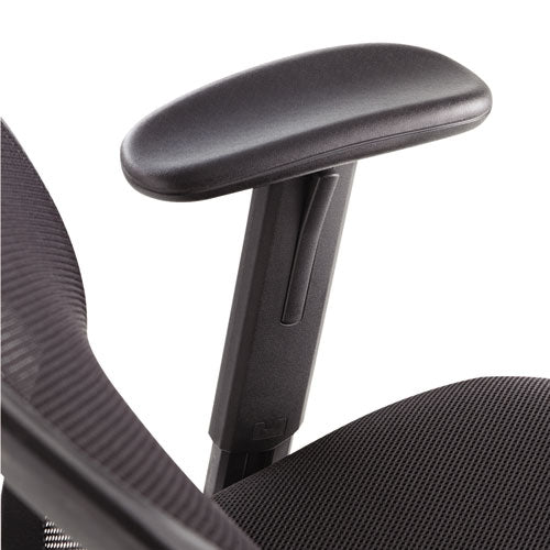 Image of OIF Swivel/tilt Mesh Task Chair With Adjustable Arms, Supports Up To 250 Lb, 17.72" To 22.24" Seat Height, Black