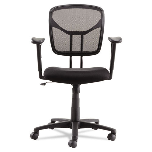 Image of OIF Swivel/tilt Mesh Task Chair With Adjustable Arms, Supports Up To 250 Lb, 17.72" To 22.24" Seat Height, Black