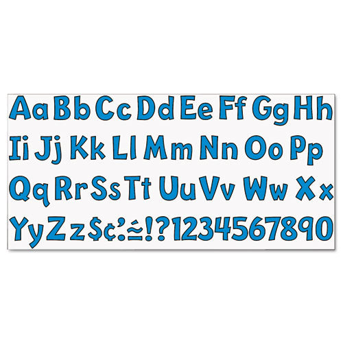 Image of TREND® Ready Letters Playful Combo Set, 4" Tall, Blue Characters, 216/Set