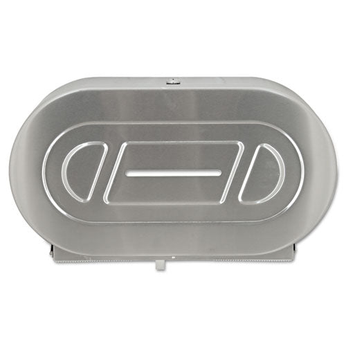 Image of Bobrick Toilet Tissue 2 Roll Dispenser, Jumbo, 20.81 x 5.31 x 11.38, Satin-Finish Stainless Steel