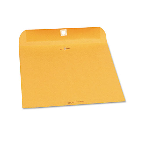 Image of Quality Park Clasp Envelope, 28 lb Bond Weight Kraft, #97, Square Flap, Clasp/Gummed Closure, 10 x 13, Brown Kraft, 250/Carton