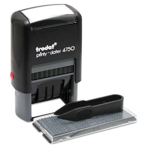 Image of Trodat® Printy Do It Yourself Self-Inking Message Dater,1.63 x 1, Blue/Red