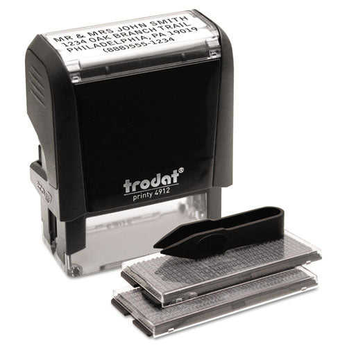Image of Trodat® Printy Do It Yourself Self-Inking Message Stamp, 0.75" x 1.88", Black