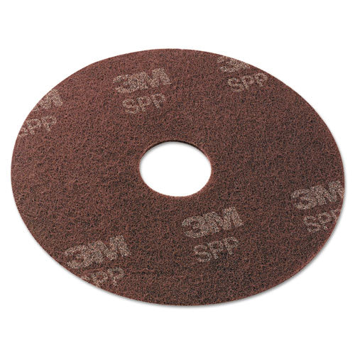 Image of Scotch-Brite Surface Preparation Pad, 17" Diameter, Maroon, 10/carton