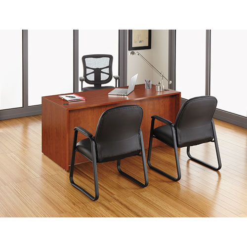 Image of Alera® Alera Elusion Series Mesh High-Back Multifunction Chair, Supports Up To 275 Lb, 17.2" To 20.6" Seat Height, Black
