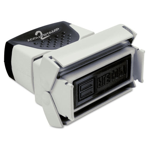 Image of ACCUSTAMP2® Pre-Inked Shutter Stamp, Red, REVISED, 1.63 x 0.5