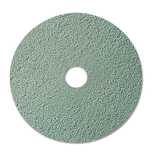 Image of 3M Ultra High-Speed Floor Burnishing Pads 3100, 20" Diameter, Aqua, 5/carton