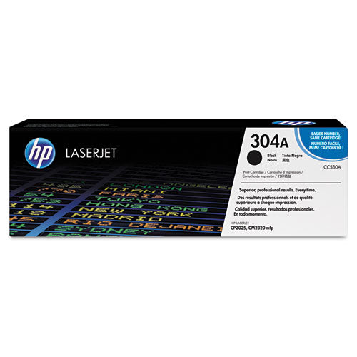 Image of HP HP 304a, (cc530a) Black Original Laserjet Toner Cartridge