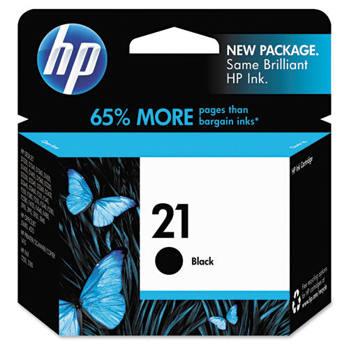 Image of HP HP 21, (c9351an) Black Original Ink Cartridge