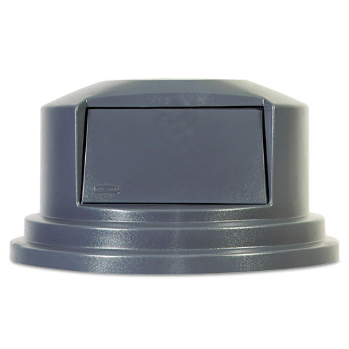 Image of Rubbermaid® Commercial Round Brute Dome Top Lid For 55 Gal Waste Containers, 27.25" Diameter, Gray