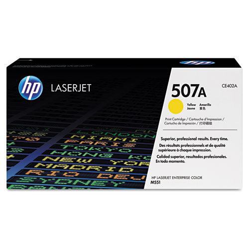 Image of HP HP 507a, (ce402a) Yellow Original Laserjet Toner Cartridge
