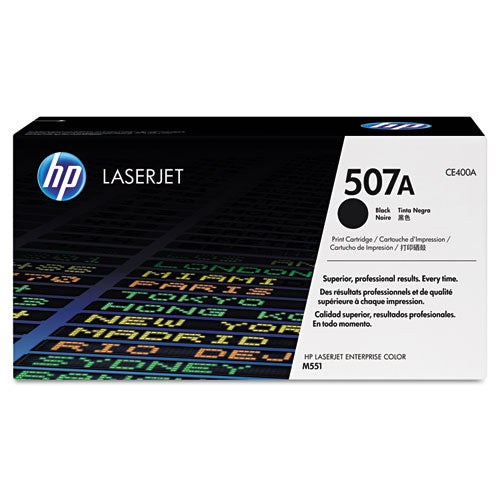 Image of HP HP 507a, (ce400a) Black Original Laserjet Toner Cartridge