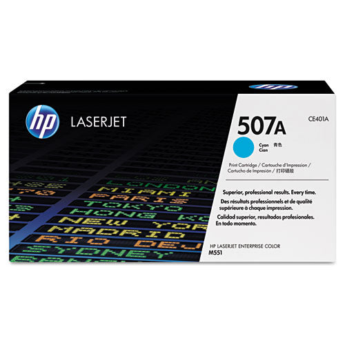 Image of HP HP 507a, (ce401a) Cyan Original Laserjet Toner Cartridge