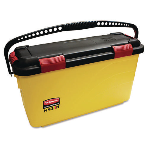 Image of Rubbermaid® Commercial HYGEN HYGEN Charging Bucket, 6.8 gal, Yellow