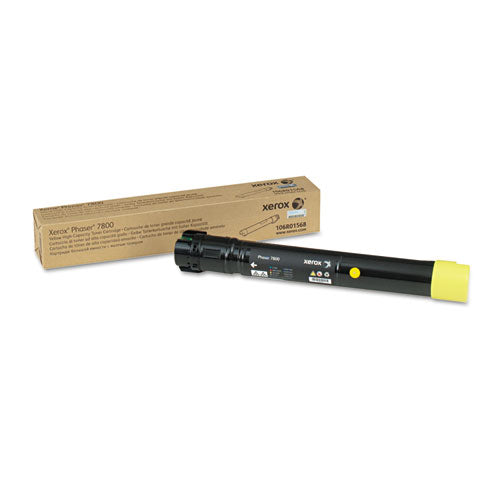Image of Xerox® 106r01568 High-Yield Toner, 17,200 Page-Yield, Yellow