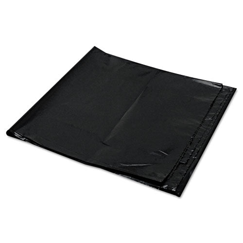Image of Trinity Plastics Low-Density Can Liners, 56 gal, 1.6 mil, 43" x 47", Black, Flat Pack, 100/Carton