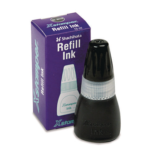 Image of Xstamper® Refill Ink for Xstamper Stamps, 10 mL Bottle, Black