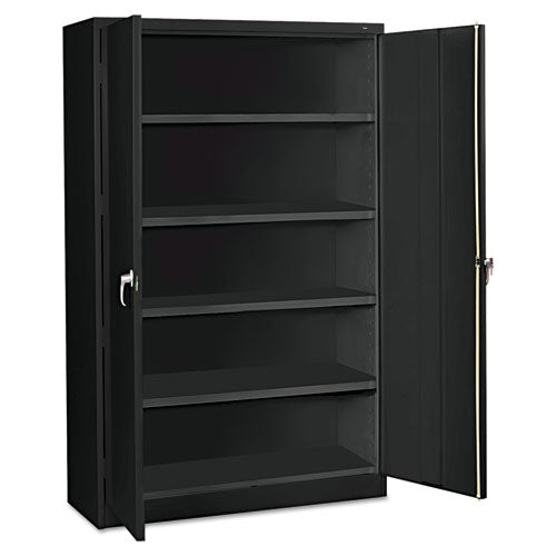 Image of Tennsco Assembled Jumbo Steel Storage Cabinet, 48w X 24d X 78h, Black