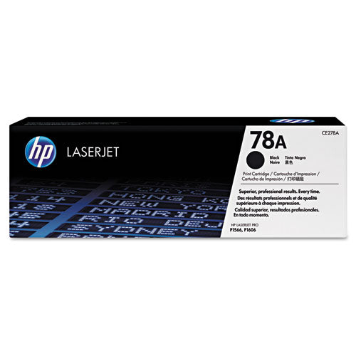 Image of HP HP 78a, (ce278a) Black Original Laserjet Toner Cartridge
