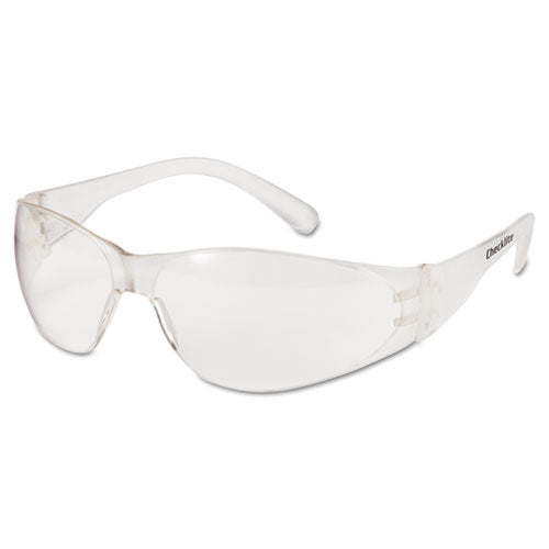 Image of MCR Safety Checklite Safety Glasses, Clear Frame, Clear Lens