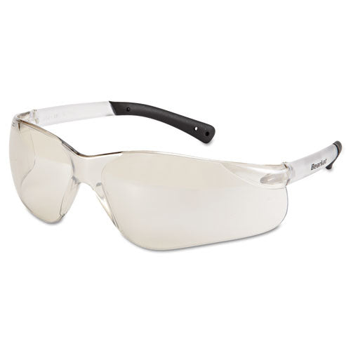 Image of MCR Safety BearKat Safety Glasses, Frost Frame, Clear Mirror Lens, 12/Box