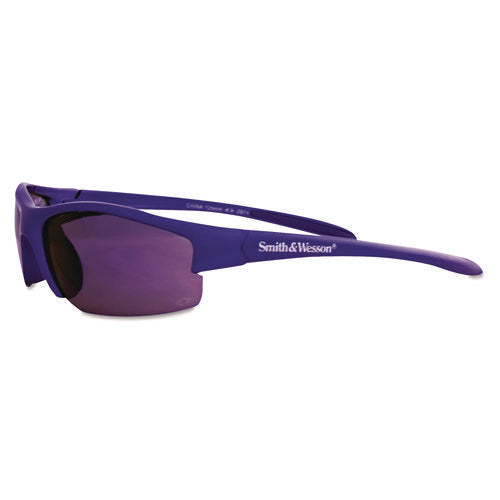 Image of Smith & Wesson® Equalizer Safety Eyewear, Blue Frame, Blue Mirror Lens