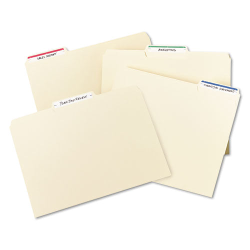 Image of Avery® Printable 4" X 6" - Permanent File Folder Labels, 0.69 X 3.44, White, 7/sheet, 36 Sheets/pack, (5200)