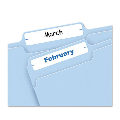 Image of Avery® Printable 4" X 6" - Permanent File Folder Labels, 0.69 X 3.44, White, 7/sheet, 36 Sheets/pack, (5202)