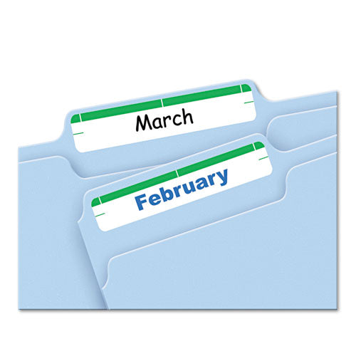 Image of Avery® Printable 4" X 6" - Permanent File Folder Labels, 0.69 X 3.44, White, 7/sheet, 36 Sheets/pack, (5203)