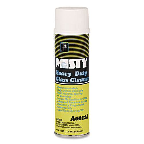 Image of Misty® Heavy-Duty Glass Cleaner, Citrus, 20 Oz Aerosol Spray, 12/carton