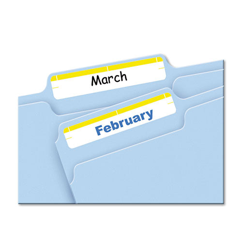 Image of Avery® Printable 4" X 6" - Permanent File Folder Labels, 0.69 X 3.44, White, 7/sheet, 36 Sheets/pack, (5209)