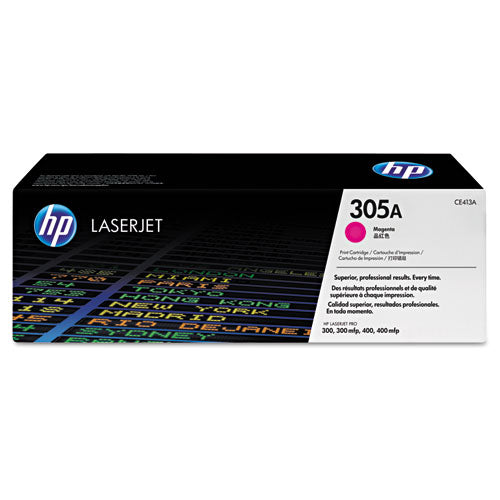 Image of HP HP 305a, (ce413a) Magenta Original Laserjet Toner Cartridge