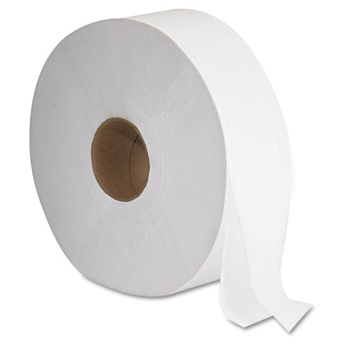 Image of GEN JRT Jumbo Bath Tissue, Septic Safe, 2-Ply, White, 3.3" x 1,375 ft, 12" dia, 6 Rolls/Carton