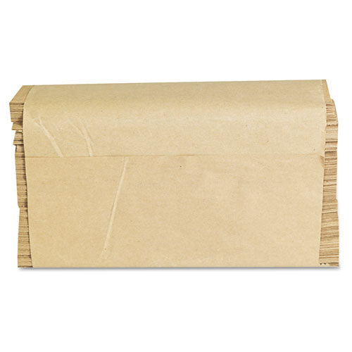 Image of GEN Folded Paper Towels, Multifold, 9 x 9.45, Natural, 250 Towels/Pack, 16 Packs/Carton